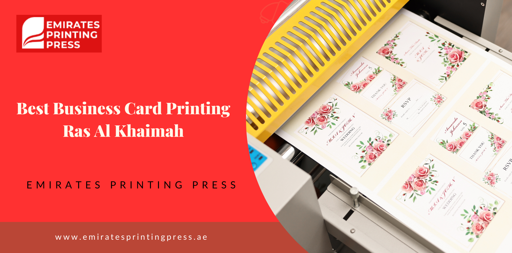 Business card printing in Ras Al Khaimah by Emirates Printing Press Ras Al Khaimah