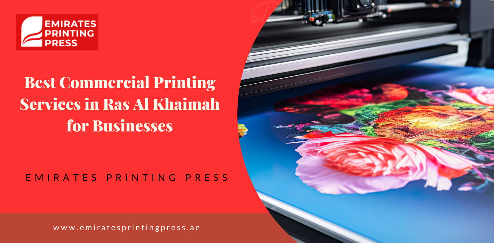 Commercial printing services in Ras Al Khaimah producing high-quality brochures and business materials.