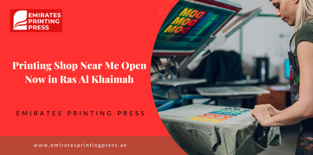 Printing press in Ras Al Khaimah handling urgent printing jobs.